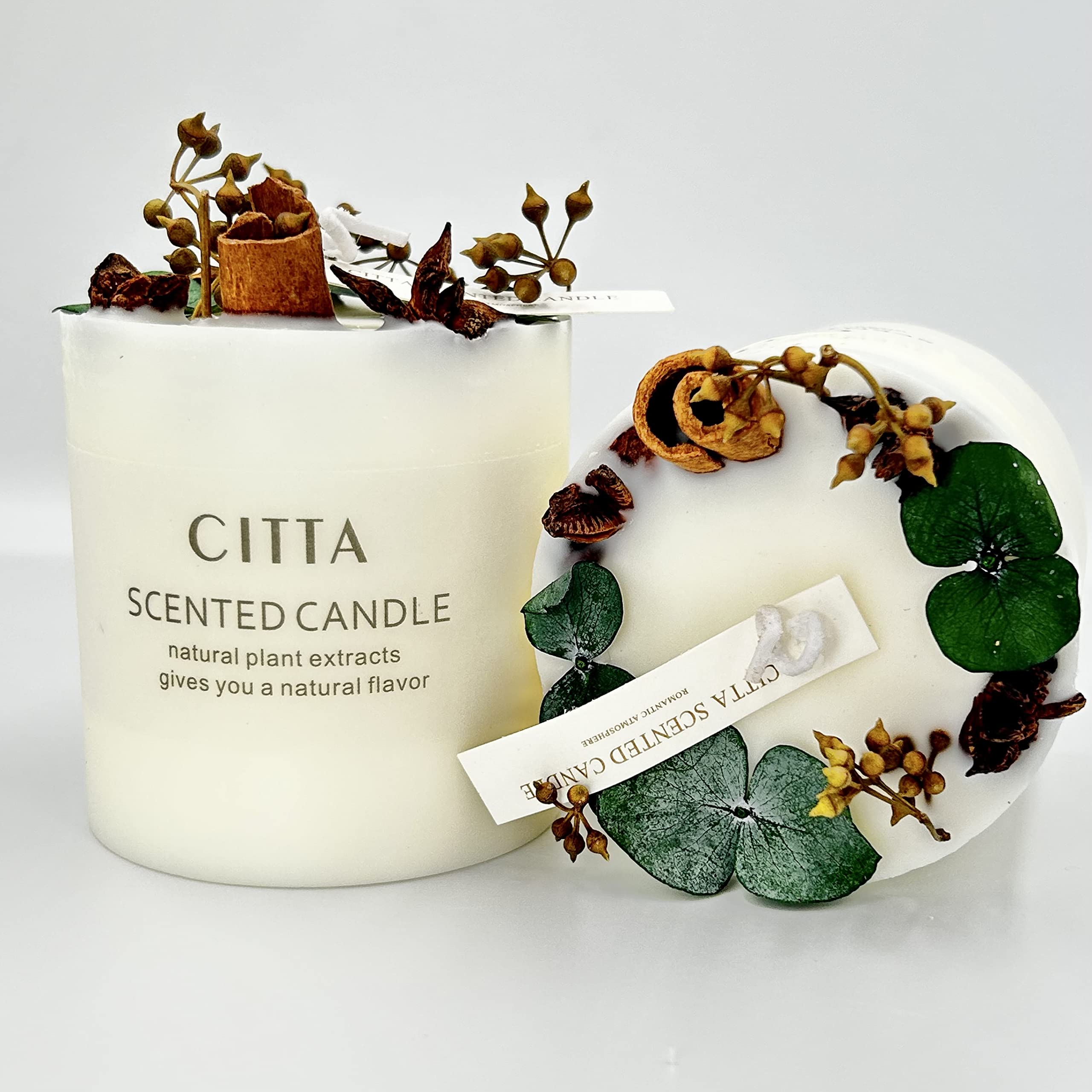 Lemon Verbena Scented Soy Wax Candles - 300g, Long-Lasting Fragrance, Women's Gift, Home Decor