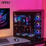 MSI MAG PANO 100L PZ ATX PC Case with Vertical GPU Bracket USB 20Gbps-C view 8
