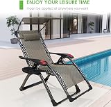 ATORPOK SHOP Zero Gravity Chair with Canopy Shade and Tray view 7