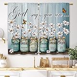 Laifzere Teal Daisy Farmhouse Floral Kitchen