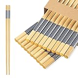 LOROTOCO Bamboo Chopsticks Reusable 20Pairs