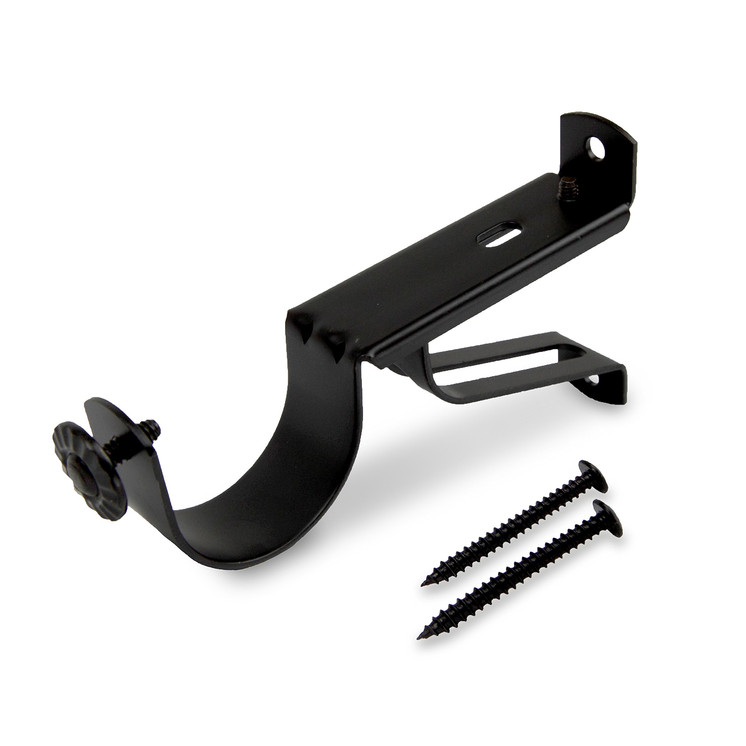 Rod Desyne Single Bracket Piece, Black