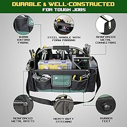 18 Inch Open Top Tool Bag, Tool Bags for Men with