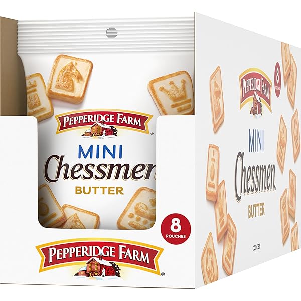 PEPPERIDGE FARM CHESSMEN MINIS BUTTER COOKIES, 8 SNACK...
