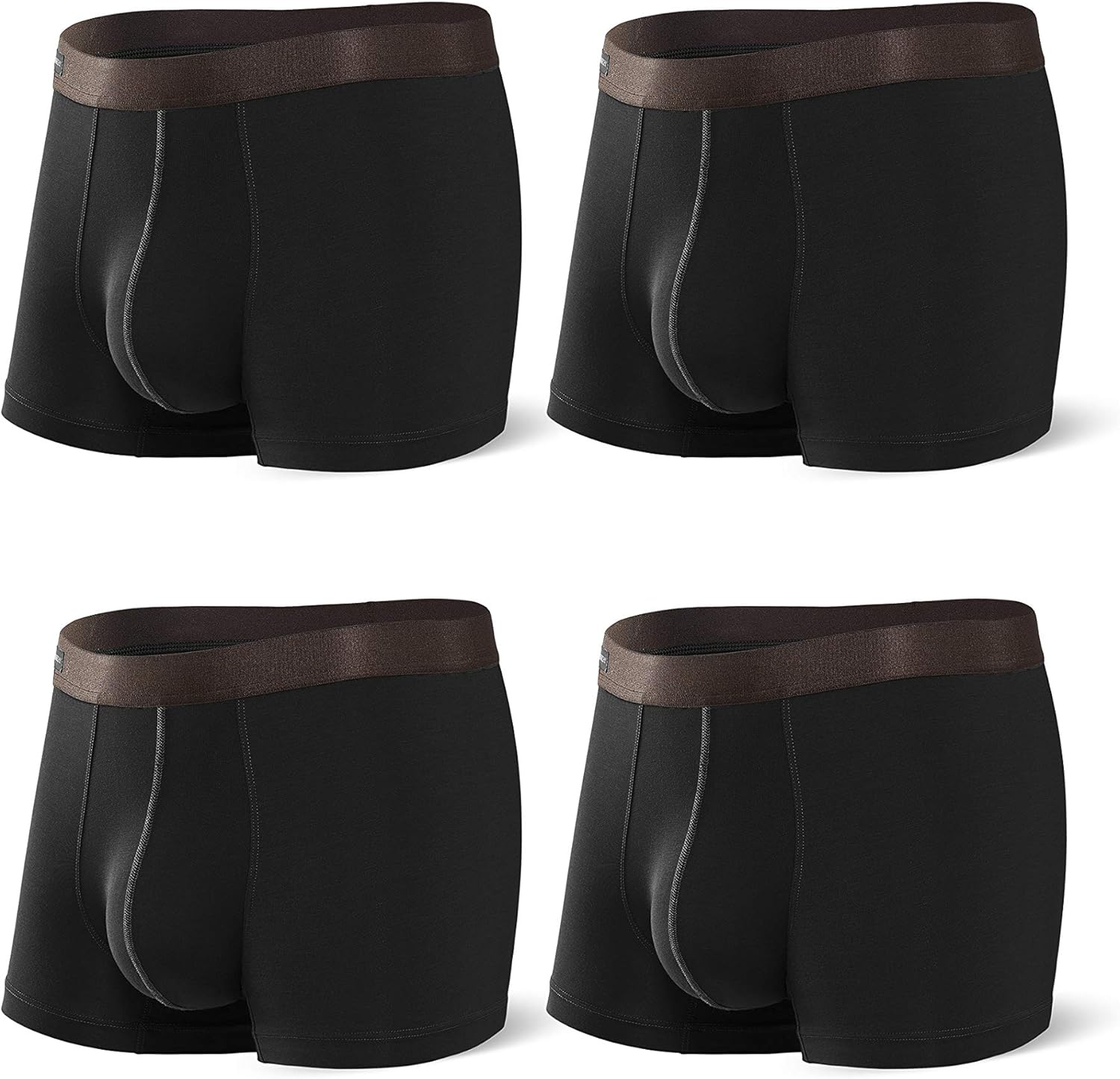 DAVID ARCHY Men's Underwear Breathable Boxer Briefs Bamboo Rayon Trunks in 3 or 4 Pack at  Men’s Clothing store
