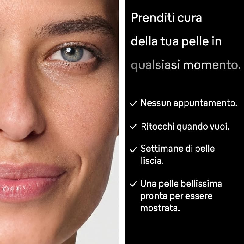 FaceSpa Epilatore Viso Donna con Spazzola di Pulizia, 851V Bianco