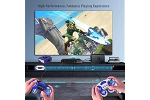 Gamecube Controller, Upgraded TURBO & HD Vibration Function, Wired Game Controller for Wii & GC, Double Color Design Style Cl