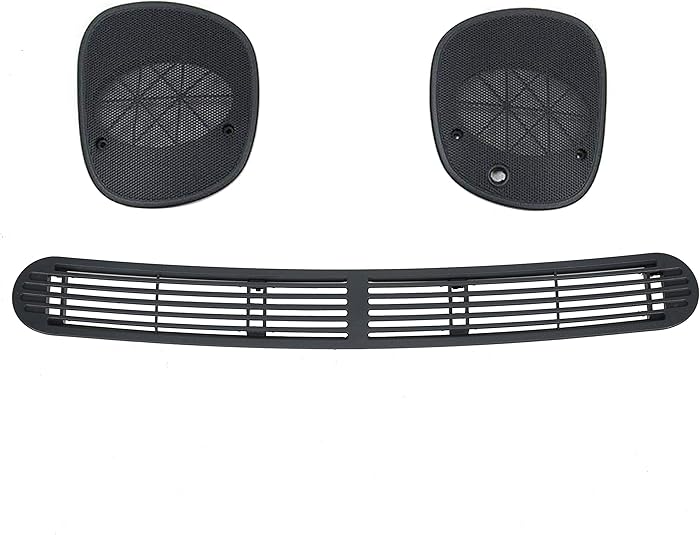 ECOTRIC Dash Defrost Vent Cover Left Right Speaker Grille Set for 1998-2005 Chevrolet S10 GMC Jimmy Sonoma/Oldsmobile Bravada/Blazer