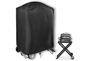 Amerbro Cover for Ninja Woodfire Outdoor Grill - Waterproof Grill Cover for Ninja OG701 Grill and Stand - Anti-Fade & UV Resistant, Heavy Duty 600D Oxford Fabric (Cover Only, Does Not Include Stand)