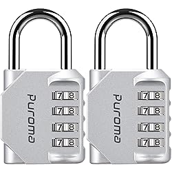 Puroma 2 Pack Combination Lock for Locker 4 Digit