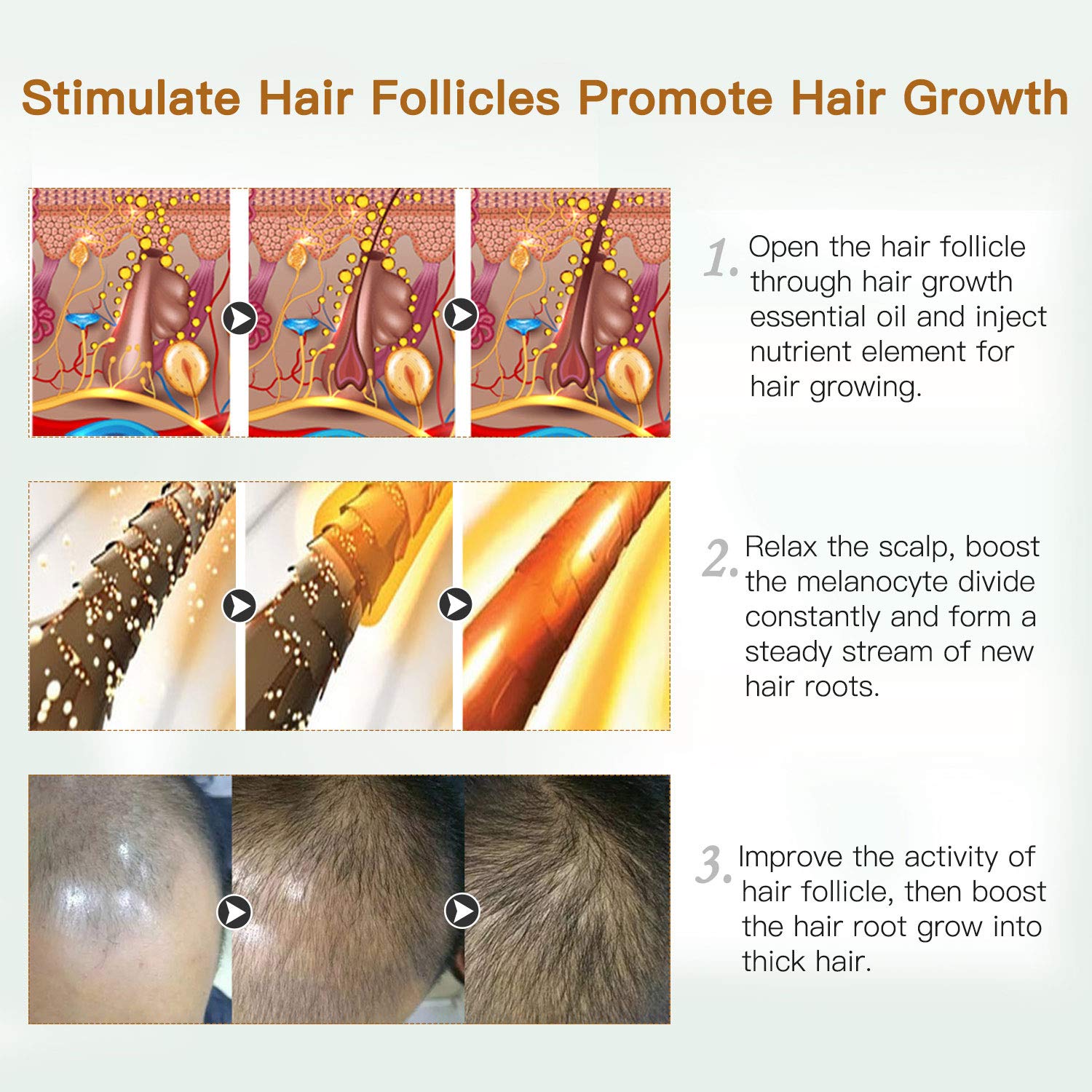 Hair Growth Serum MayBeau Essential Oil Upgrated Hair Growth Treatment With Thinning Hair Loss Hair Loss Treatment for Men and Women : Beauty