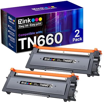 E-Z Ink TN660 Toner Cartridge Replacement Compatible with Brother TN660 TN-660 TN630 High Yield to Use for HL-L2380DW HL-L2320D HL-L2340DW DCP-L2540DW MFC-L2700DW MFC-L2720DW Printer (Black, 2 Pack)