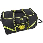 Lightning X Premium Rolling Firefighter Turnout Bunker Gear Bag w/Wheels, Retractable Handle, Fully Molded 3 Colors