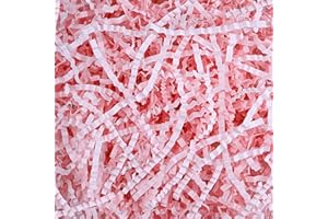 Raissily 10.5oz/300g Crinkle Cut Paper Shred Filler, Packing Grass Cushion for Valentine's Day Wedding Anniversary Easter Eng