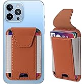 Miroddi for MagSafe Wallet with Privacy Flap, Strongest Magnetic Card Holder for iPhone 17/16/15/14/13/12 Series, Leather Magnetic Phone Wallet, Fit 7 Cards, RFID Blocking, No More Falling, Brown