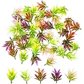 PrettyLife 50Pcs Miniature Plants Artificial Green Shrubs Model for 1:12 Mini Dollhouse Fairy Garden Railway Simulated Static Scenery Micro Landscape Decoration