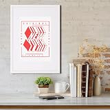 Fabian Clarke London A1 Modern White Picture Frame with A2 Mount view 4
