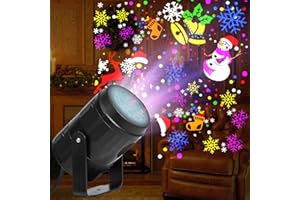 Christmas Projector Lights Outdoor/Indoor, Led Lights Projector Waterproof for Christmas Decorations, Holiday Projector for C