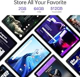 PRITOM 10 inch Android WiFi Tablet 64GB ROM Quad Core HD IPS Dual Camera Black view 3