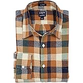 J.Crew Mercantile Men's Classic Fit Plaid Long Sleeve Flannel Shirt XXL Brown Natural Gingham