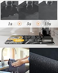 Coffee Bar mat Accessories for Countertop Absorbent