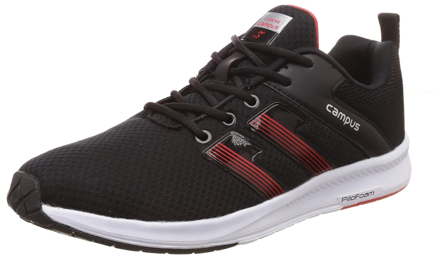 campus black running shoes