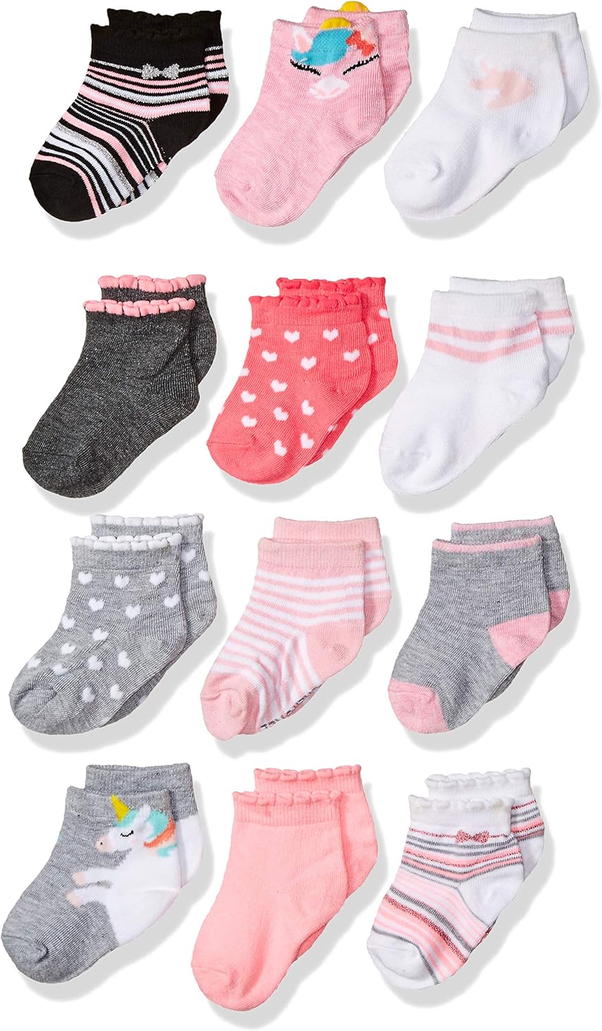 Cherokee Little Girls 12 Pack Shorty Socks: Clothing