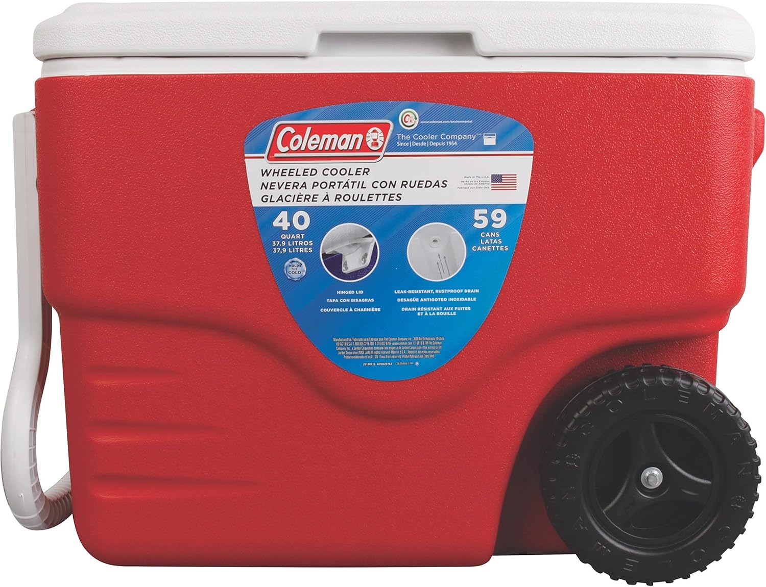 Coleman Performance Wheeled Cooler, 40 Quart : Sports & Outdoors