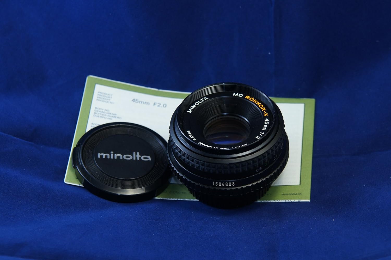 Amazon.com : Minolta Rokkor-x 45mm 1:2 Manual Focus Lens : Camera Lenses :  Camera & Photo