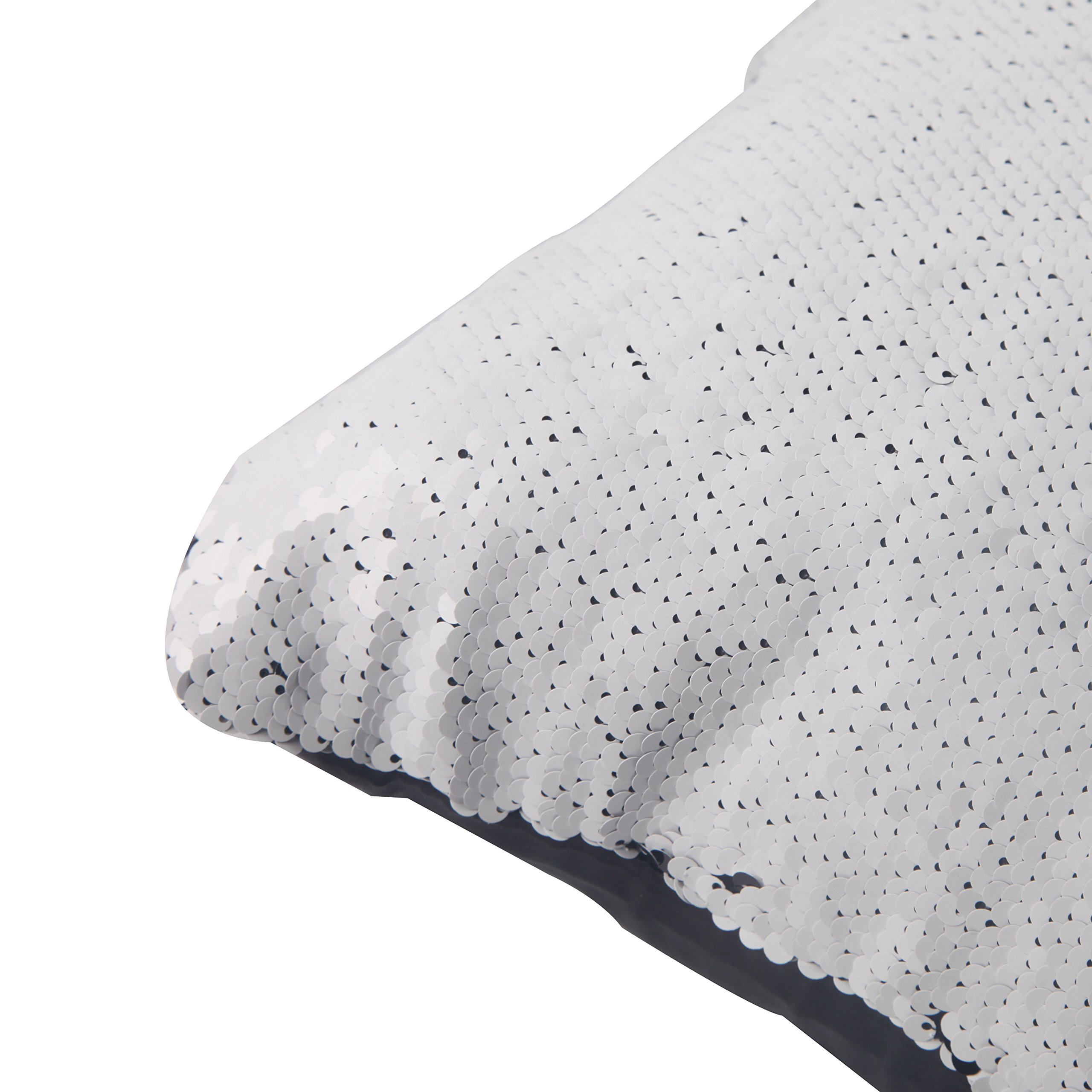 NordECO Decorative Mermaid Reversible Sequins Pillow Cases Cushion Cover, No Pillow Insert , Black and White, 16\