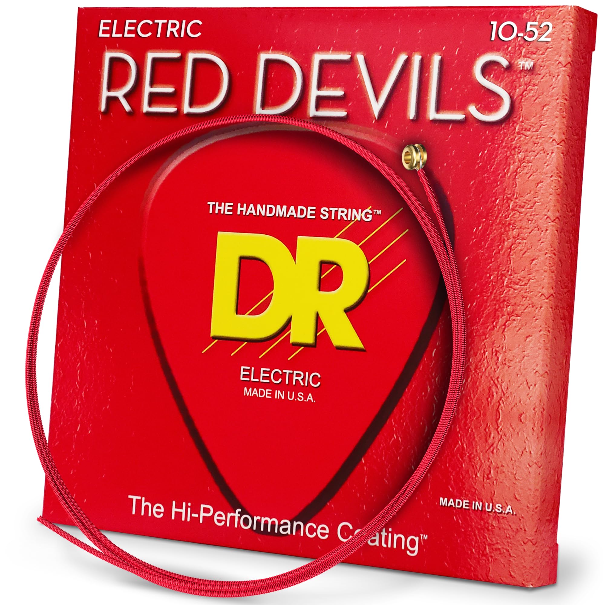 DR Strings RDE1052 10-52 Big and Heavy Set Handmade Red Devils Coated Electric Strings