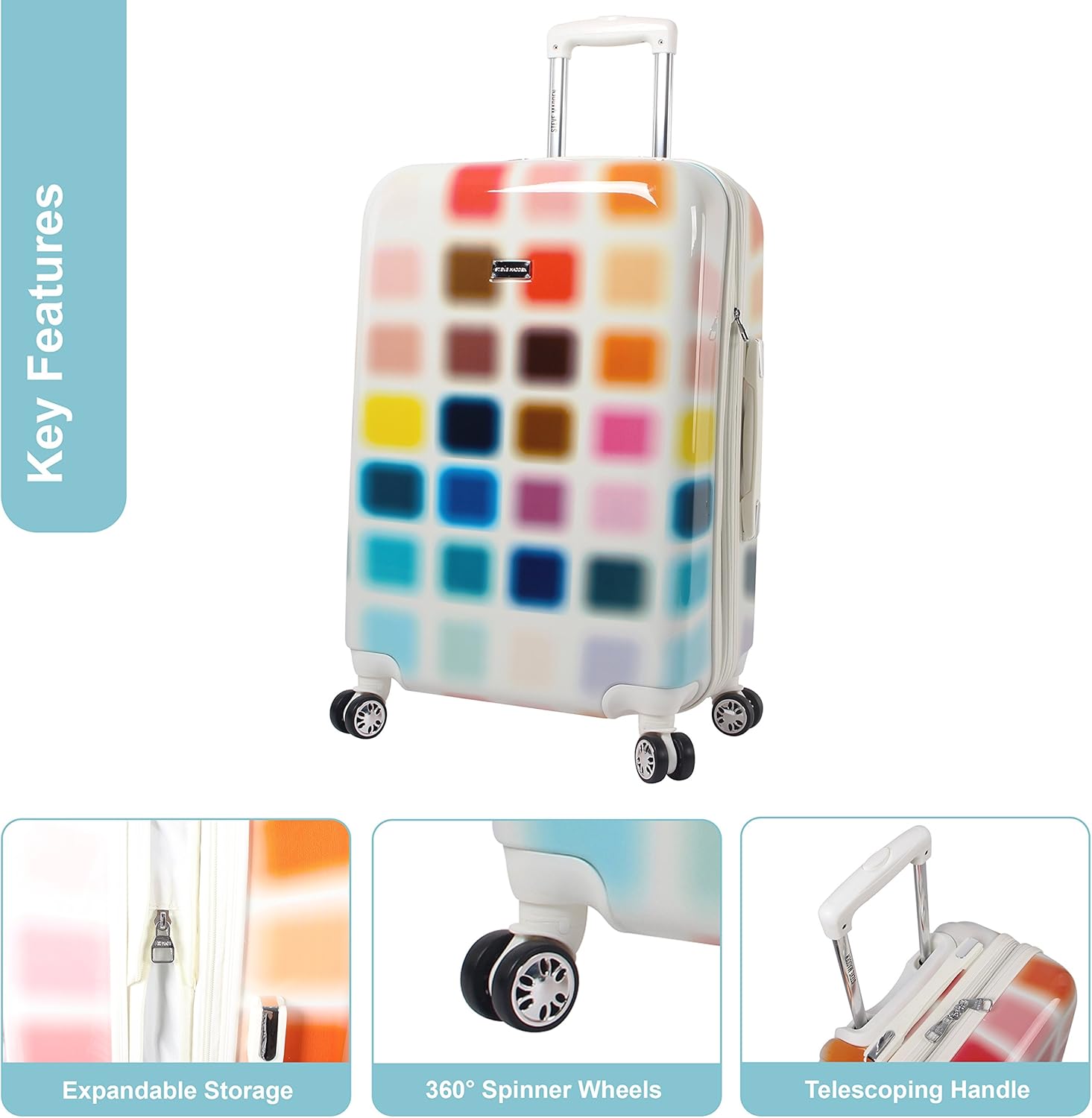 steve madden cubic luggage