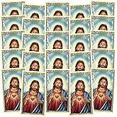 Needzo Sacred Heart Laminated Holy Card With Graduation Prayer, Religious Grad Gifts, 2⅝” x 4⅜" (Pack of 25)