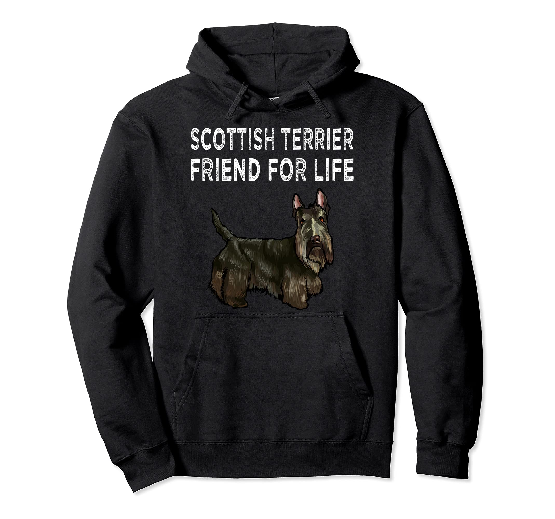 Scottish Terrier Friend For Life Dog Friendship Pullover Hoodie