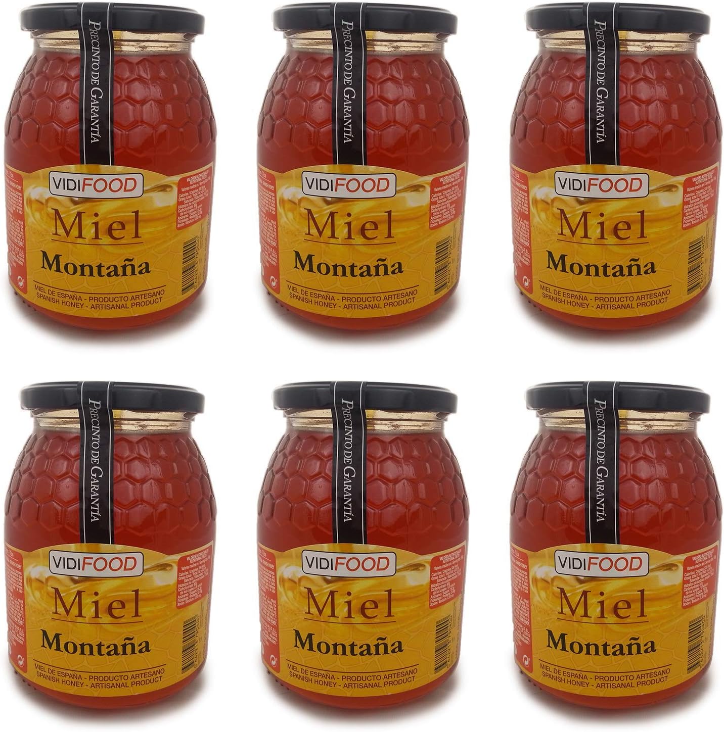 Mountain Honey - 6kg - Origin from Spain - Homemade & 100% Pure - Floral Aroma and Sweet Taste