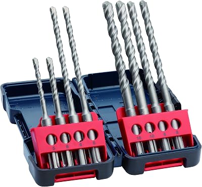 Bosch Professional 8x SDS plus-3 Drill Bit Set Concrete 5-10mm Tough Case