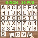 DZXCYZ Alphabet Letter Stencils 6 Inch, 36 Pcs
