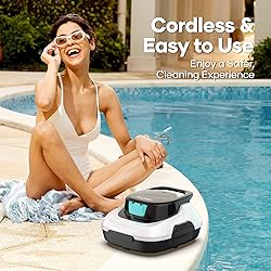 AIPER Cordless Robotic Pool Cleaner, Lasts 1.5