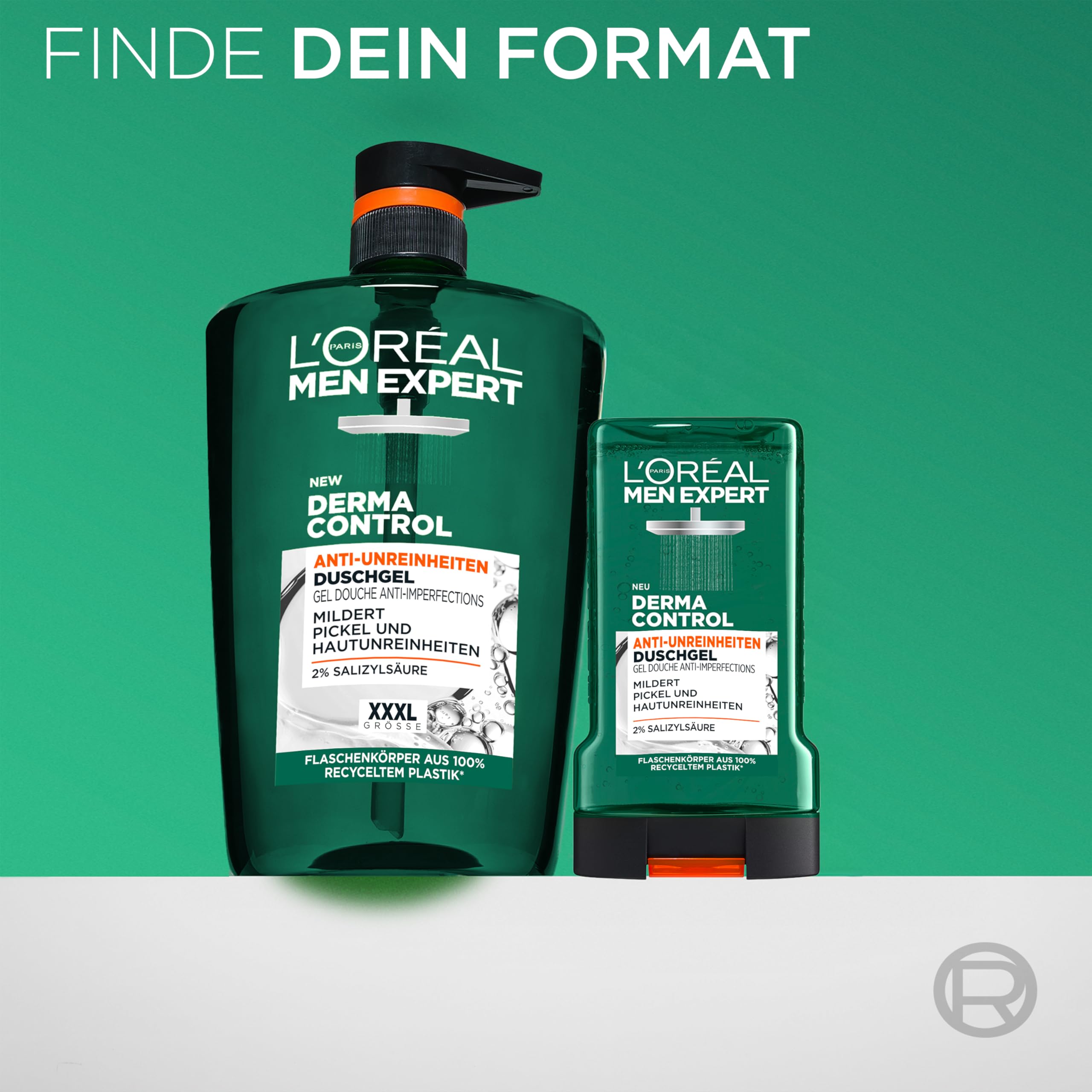 L'Oréal Men Expert XXXL Duschgel und Shampoo für Männer, Duschbad zur Reinigung von Körper, Haar und Gesicht, Herren Körperpflege für zu Unreinheiten neigende Haut, Derma Control, 1 x 1000 ml 6