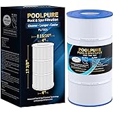 POOLPURE PLF90A Pool Filter Replaces Hayward C900, CX900RE, Pleatco PA90, Ultral-B6, Unicel C-8409, Filbur FC-1292, Sta-Rite PXC95, 90 sq.ft, L x OD: 17 3/8" x 8 15/16" (1 Pack)