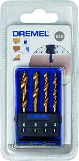 Dremel 636 Titanium Wood Drill Bits Set – 3, 4, 5, 6 mm Shanks view 6