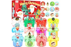 WUJYLY Christmas Slime, Butter Galaxy Crystal Slime Kit - Christmas Stocking Stuffers, Stretchy, Soft, and Scented - Ideal for Slime Party Favors, Girls, Boys, Kids, Classroom Rewards