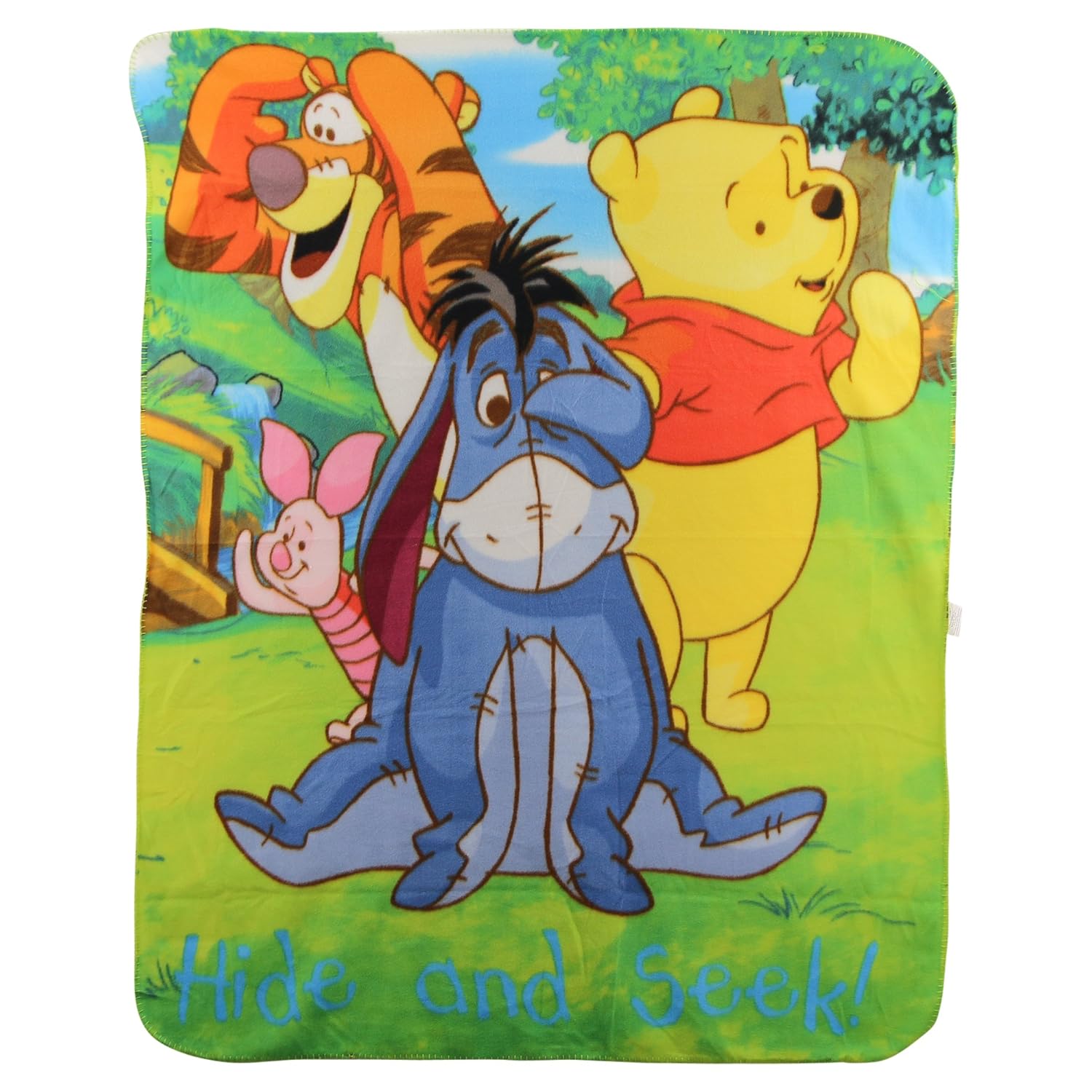 Winnie The Pooh Hide and Seek Kids Character Lightweight Fleece Throw