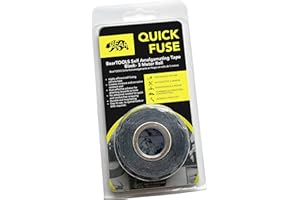BearTOOLS Self-fusing Silicone Tape - Black, 25.5mm x 3 Meters - 20mils - Tool Tethering & Quick Repair Tape for Electrical u