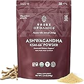 TRIBE ORGANICS KSM-66 Ashwagandha Root Extract Powder Ayurvedic Herb for Mood Support | Increase Energy | Strength - Organic | Natural | Gluten Free | Non GMO | Full-Spectrum - 100g Pouch
