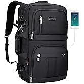WITZMAN Carry on Travel Backpack for Men Women Laptop Backpack with USB Charging Port Airline Approved(B683 Classic Black)