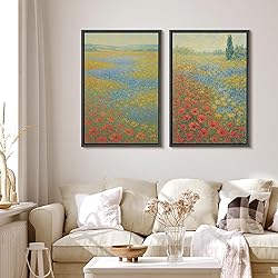 MUDECOR Framed Canvas Print Wall Art Set Colorful