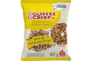 Coffee Crisp® Mix-in 907 g Crushed Wafer Bars for Ice Cream Desserts, Cookies,Donuts, and Cakes
