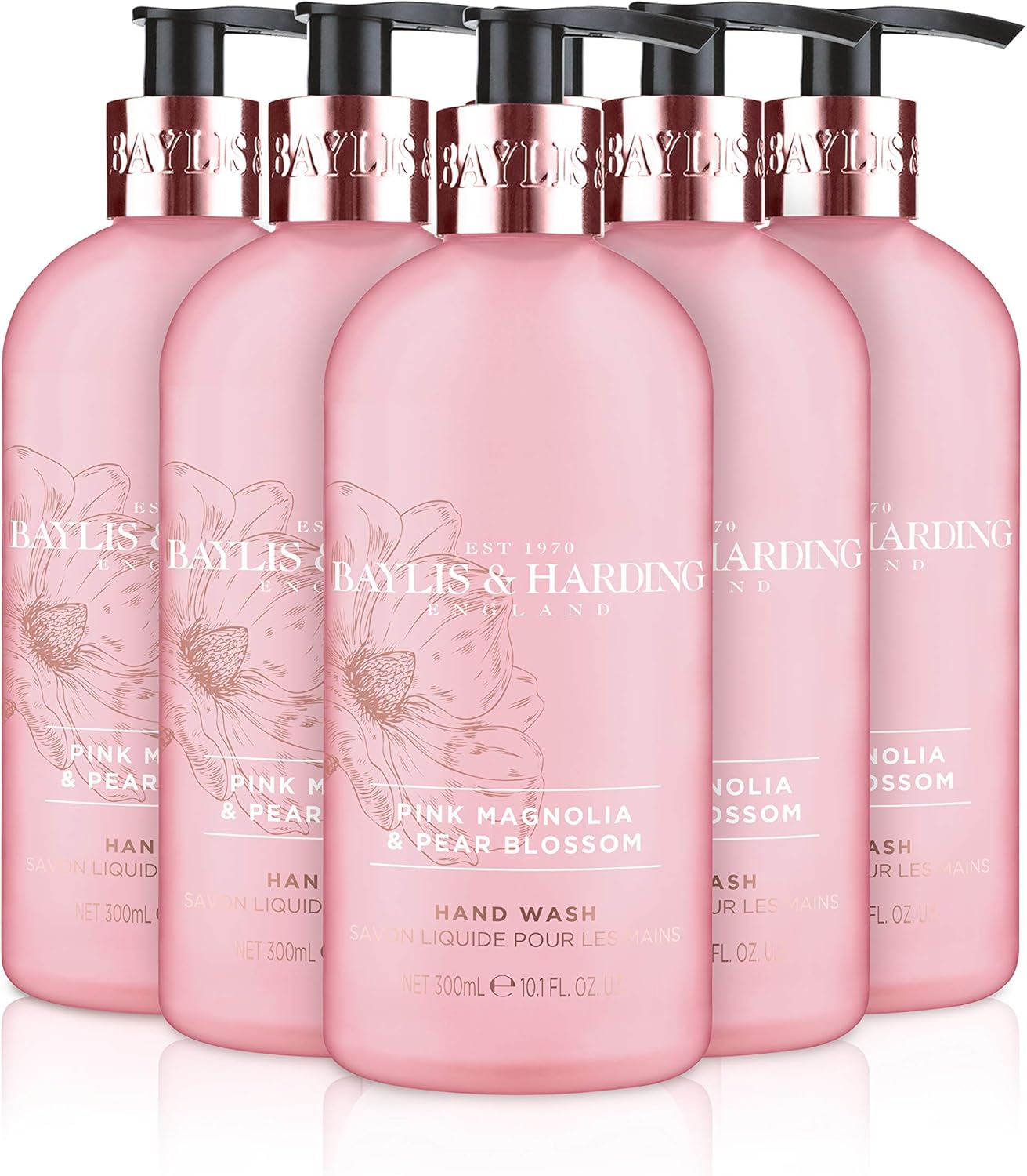 Baylis & Harding Pink Magnolia & Pear Blossom Hand Wash, 300 ml, Pack