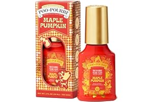 POO-POURRI Poo~Pourri Maple Pumpkin 2oz Before-You-Go Toilet Spray - Instantly Trap Bathroom Odor - Plant Based Ingredients & Essential Oils - No synthetic fragrance - Maple, Pumpkin, and Smoked Vanilla Scent